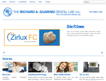 Tablet Screenshot of guarinodental.com